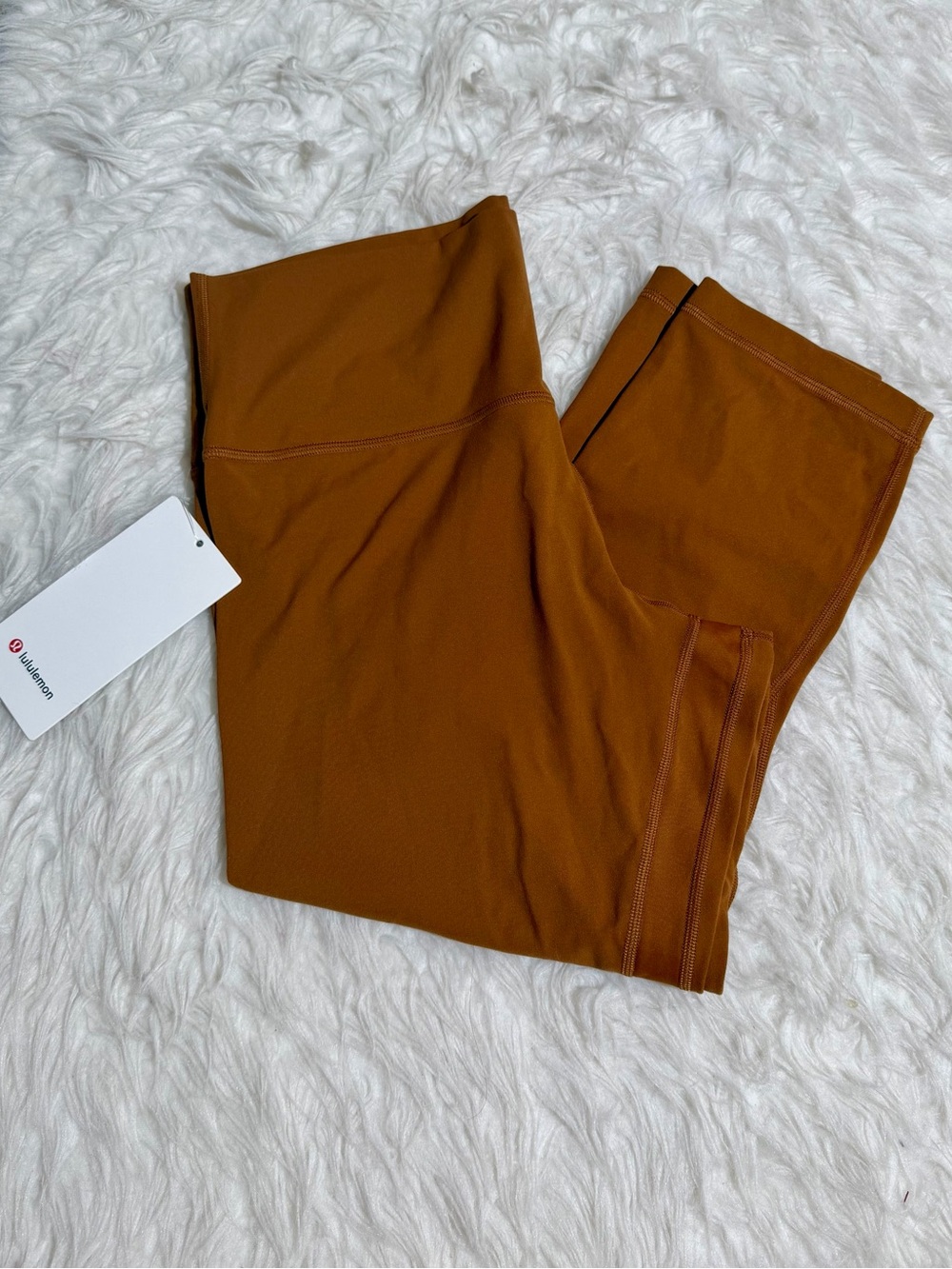 NWT lululemon athletica Size 14 Align HR Crop 21” Brown Leggings Workout Pilates